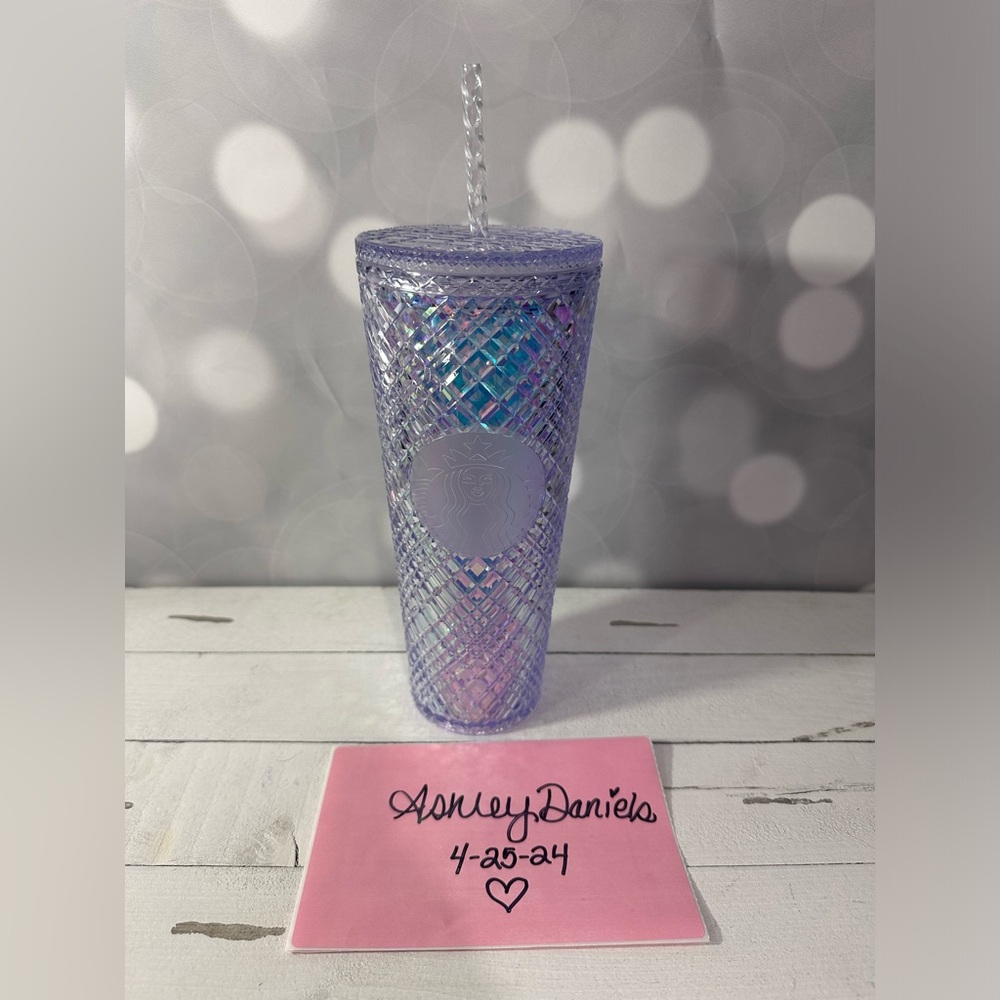 Starbucks tumbler studded irridescent Brand new